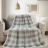 Adele 60x80 Printed Coral Fleece Reverse To Sherpa Blanket
