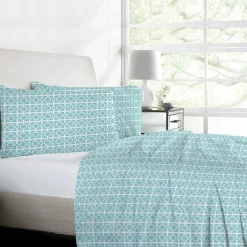 Adrien Lewis - Peachskin Printed Sheet Set