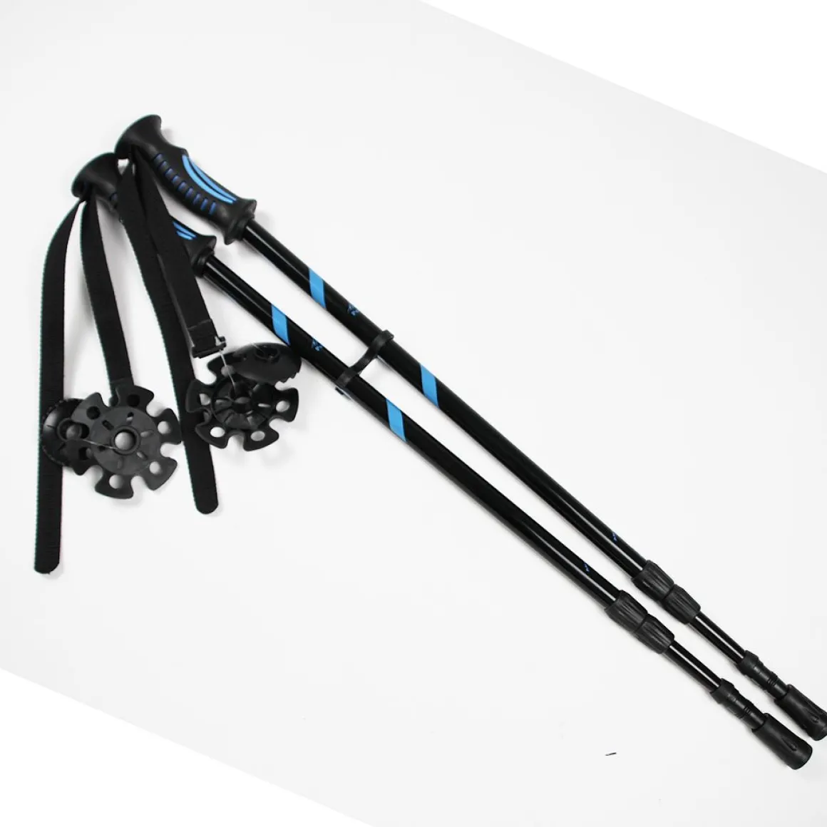 Adult Snowshoes (Blue 8 x 26 in) & Trekking Pole In a Bag Set