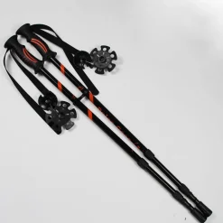 Adult Snowshoes (Red 8 x 21 in) & Trekking Pole In a Bag