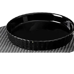 A La Cuisine - Black Baking Dish Quiche Ceramic