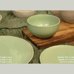 A La Cuisine - Dinnerware Set-Light Green