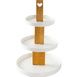 A La Cuisine - 3 Layer Plate With Wood Stand