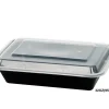 A LA CUISINE - Pack of 10 Rectangular Food Storage Tins with Lids 950ML