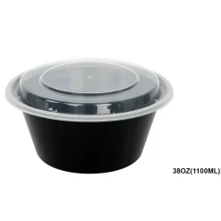 A LA CUISINE - Pack of 10 ROUND Food Storage Tins with Lids