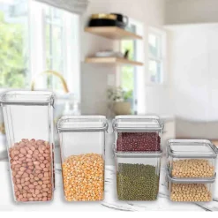 A La Cuisine - 6pcs Airtight Plastic Container Set With Lid