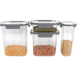 A La Cuisine - 4pcs Airtight Plastic Container Set With Lid
