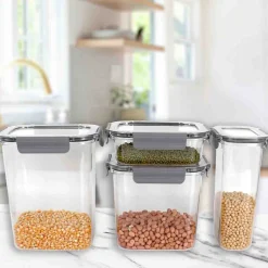 A La Cuisine - 4pcs Airtight Plastic Container Set With Lid