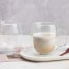 A La Cuisine - 2pcs Double Wall Coffee Mugs 465ml