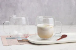 A La Cuisine - 2pcs Double Wall Coffee Mugs 465ml