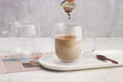 A La Cuisine - 2pcs Double Wall Coffee Mugs 465ml