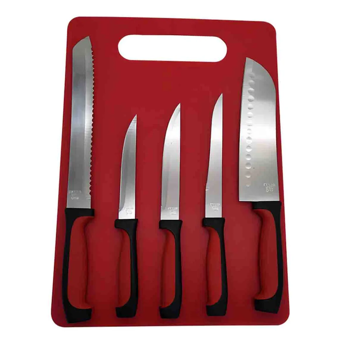 A LA CUISINE - 5 PCS Knife Set with with cutting board