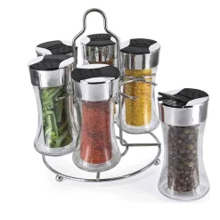 A LA CUISINE - set of 6 spice jars with stand 110ml
