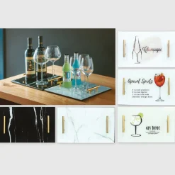 A LA CUISINE - Square Glass Tray