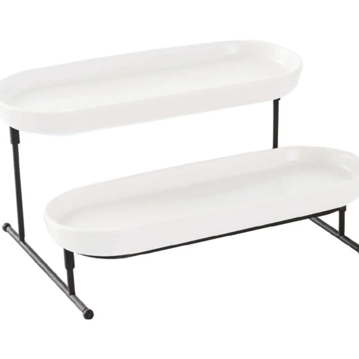 A La Cuisine - 2 Tier Oval Plate With Rack