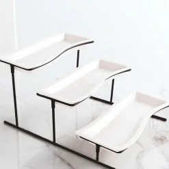 A La Cuisine - 3 Tier Serving Plate Metal Rack
