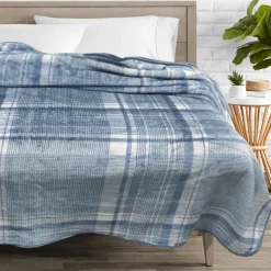 Alec Slate- Plaid Mink Blanket 78x94