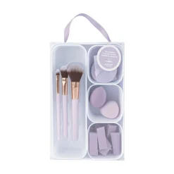 All-in-One Beauty Set with Brushes and Sponges