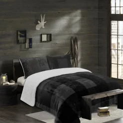 Alpine - 3 Piece Comforter Set with Sherpa Reverse
