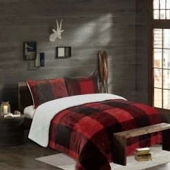 Alpine - 3 Piece Comforter Set with Sherpa Reverse