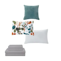 Amber Botanical Comforter Set – 8 Pieces