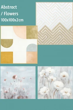 Assorted Canvas Abstract and Flowers