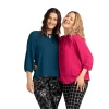 Assorted Long-Sleeve Blouses with Tie Neck – Mixed Styles
