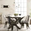 Atelier Du Nord- Metal Dining Chair Black Gold
