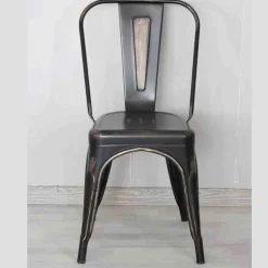 Atelier Du Nord- Metal Dining Chair Black Gold