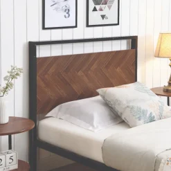 Atelier Du Nord- Mosaic Metal Wood Bed Frame