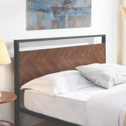 Atelier Du Nord- Mosaic Metal Wood Bed Frame