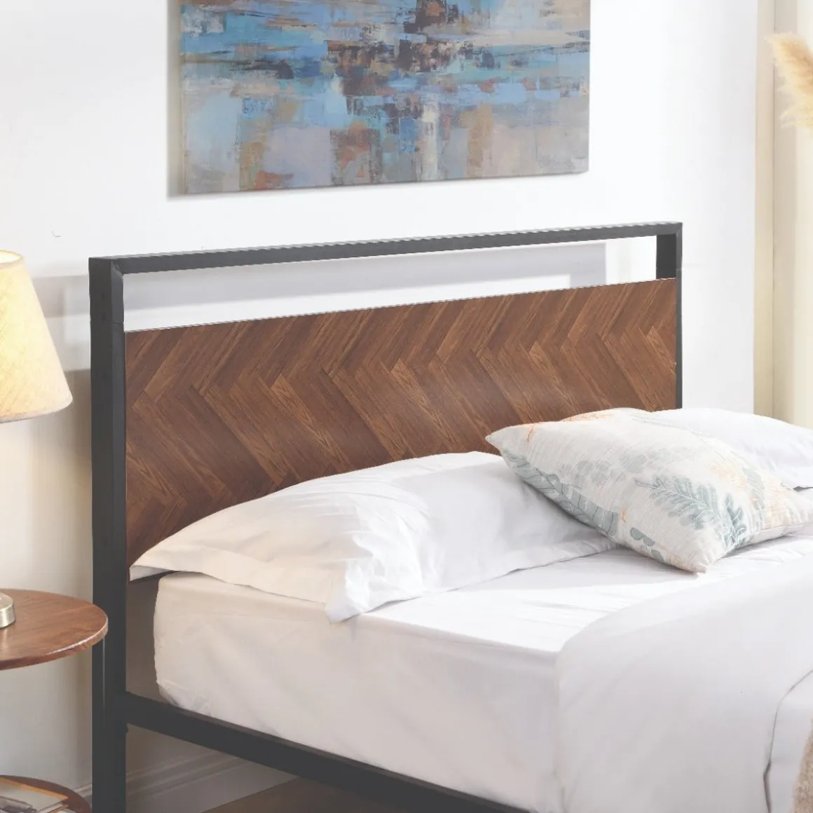 Atelier Du Nord- Mosaic Metal Wood Bed Frame