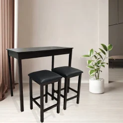 Atelier Du Nord- New York 3pc High Table With Bar Stools
