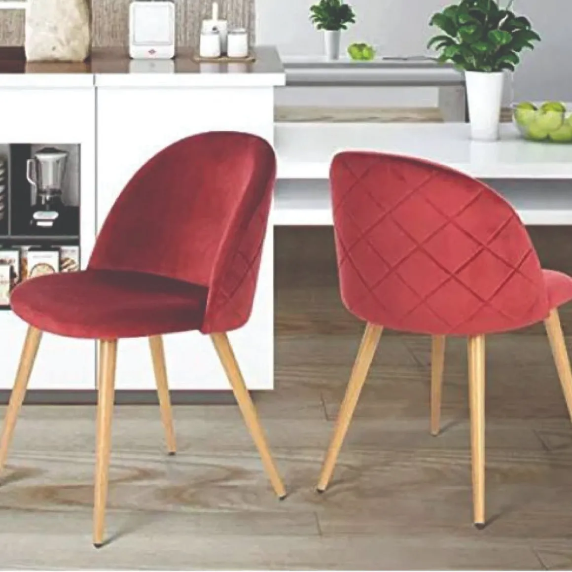 Atelier Du Nord - Premium Velvet Padded Dining Chair