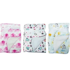 Baby Blanket Micro Mink with Sherpa Reverse