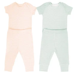 Baby 2-Piece Striped Pajama Set – Pack of 2