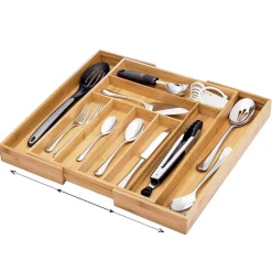 Bamboo Expandable Drawer Organizer