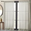 Basic Elegance - 2pk Sheer Pole Top Panel-Ivory-54 x 84"