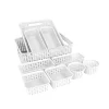Basket Set White 10 Pcs