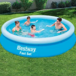 Bestway Fast Set 12’ x 30” Round Inflatable Pool Set