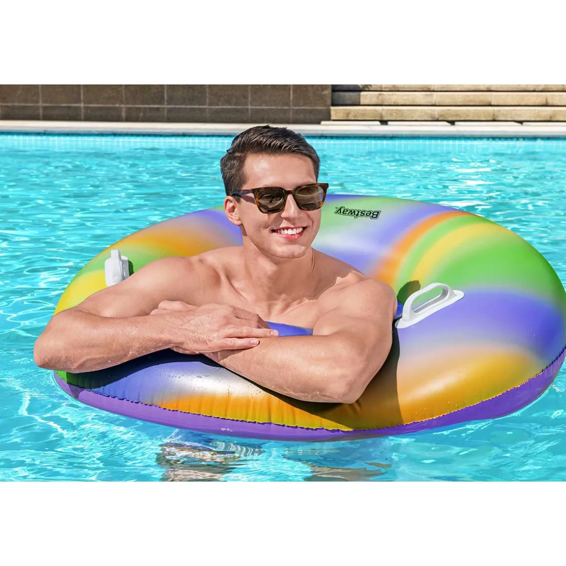 Bestway® Rainbow Swim Tube 1.19 m