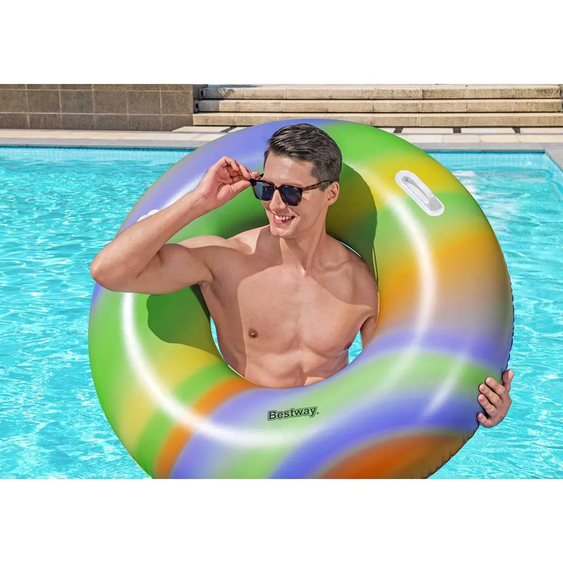 Bestway® Rainbow Swim Tube 1.19 m