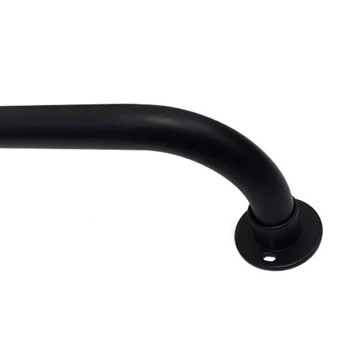 Black Finish Blackout Curtain Pole Set