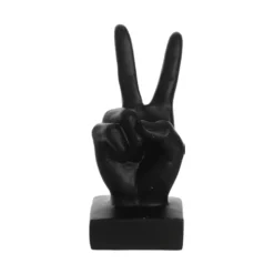 Black Sculptural Hand Decorative Object