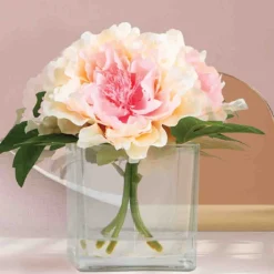 Blush Pink Peonies 7.5x8.26x7.5in