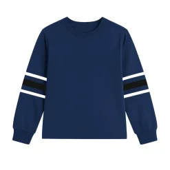 Boys’ Crewneck Sweatshirt with Stripe Detail 7 to 18