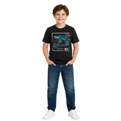 Boys’ Graphic Cotton T-Shirt – Gaming & Adventure Print