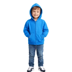 Boys’ Zip-Up Hoodie in Soft Cotton Blend