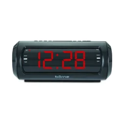 bōrne - 1.8" Digital Clock with AM/FM Radio