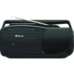 bōrne | Portable AM/FM Radio with Cassette Player/Recorder